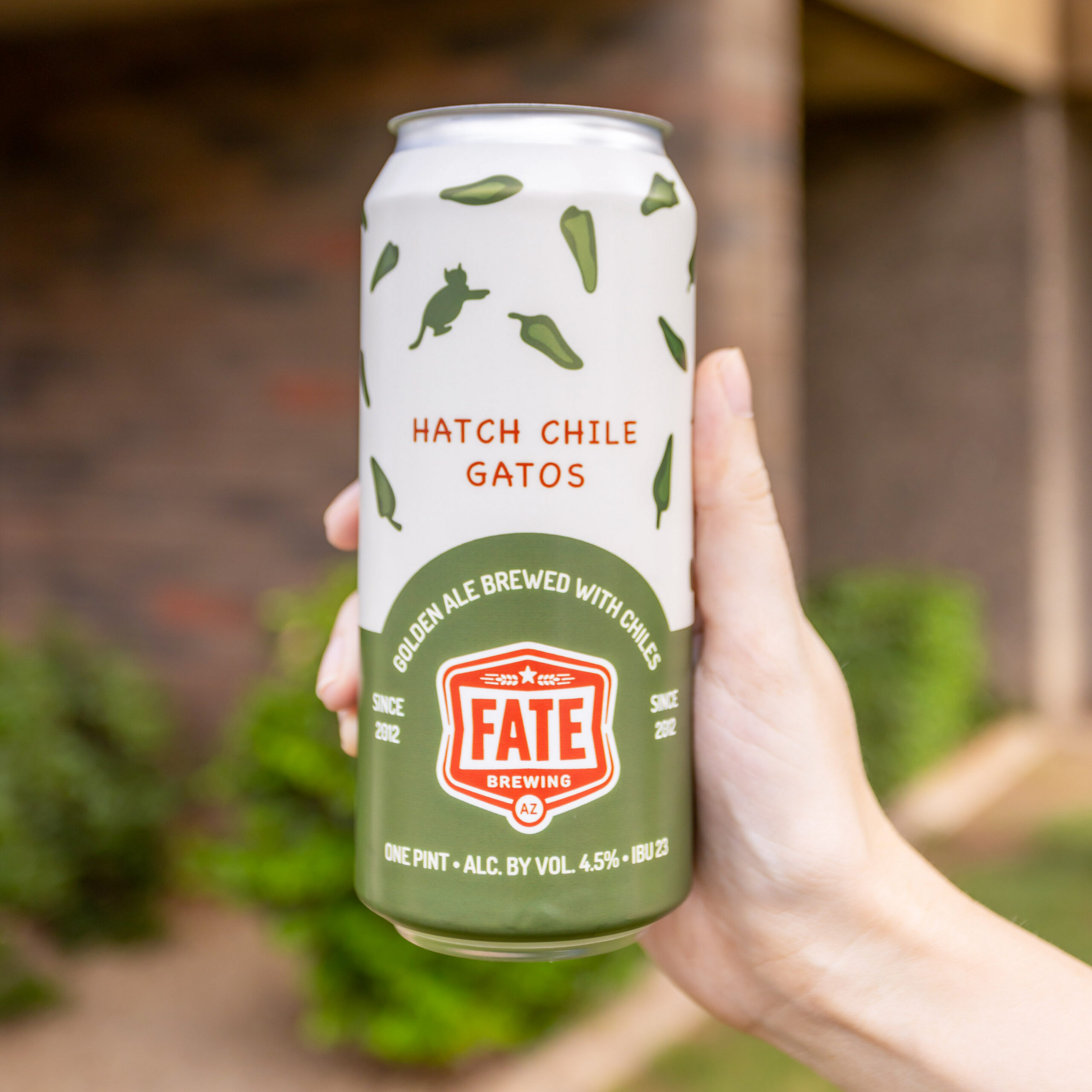 Fate Brewing Golden Ale shrink sleeve label can