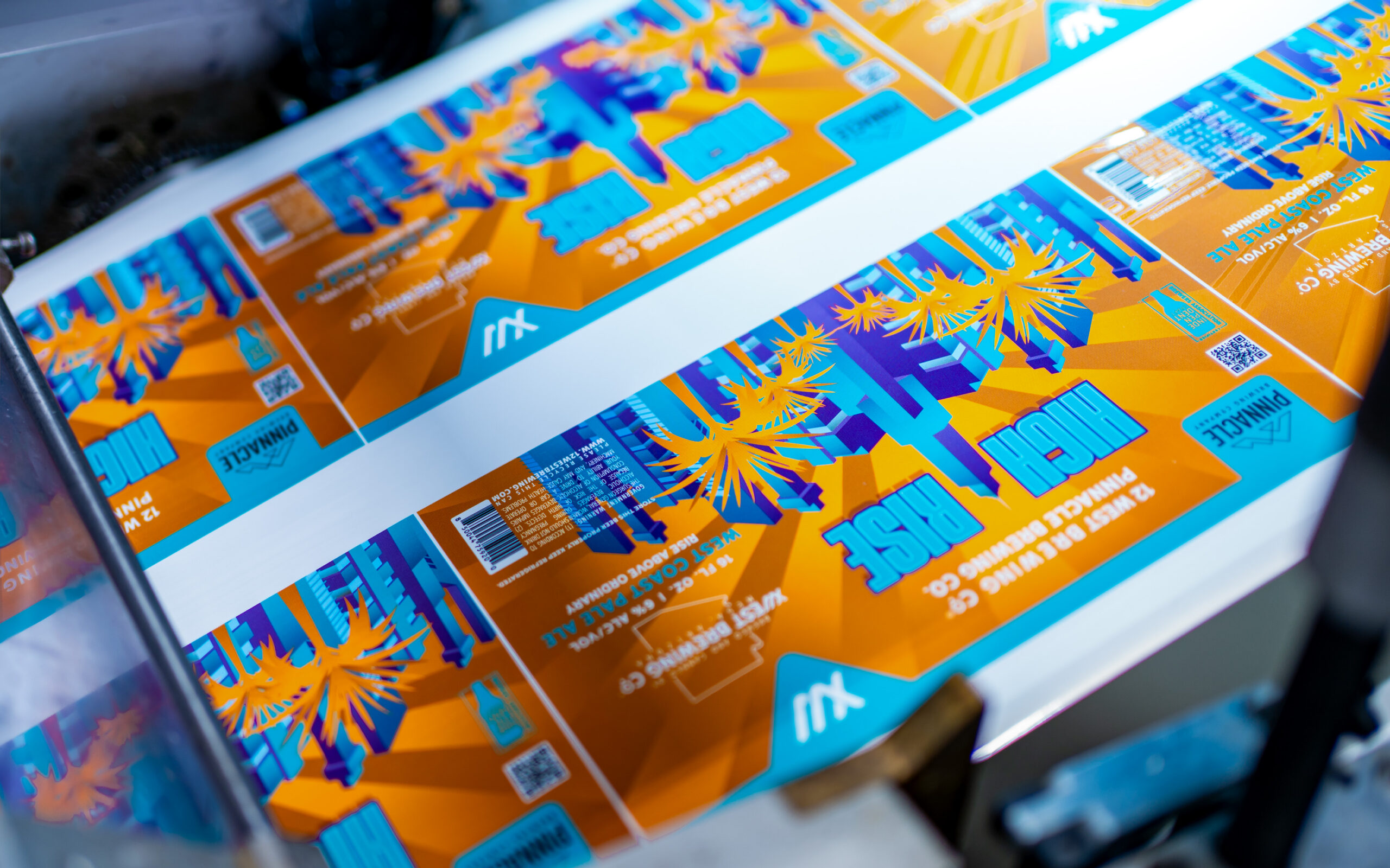 High Rise beer labels