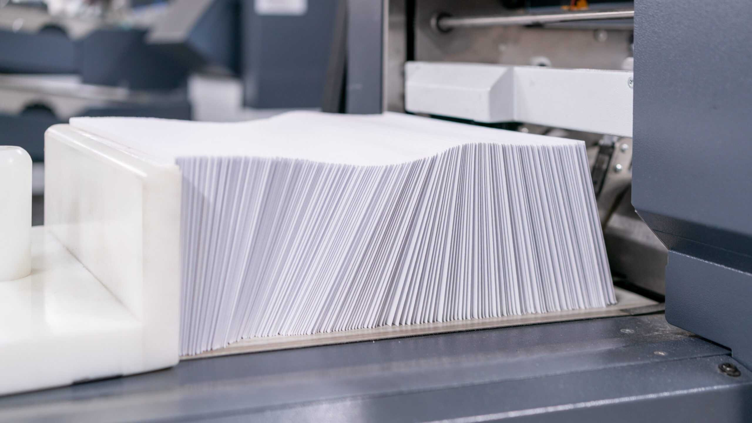 Lined up direct mail envelopes