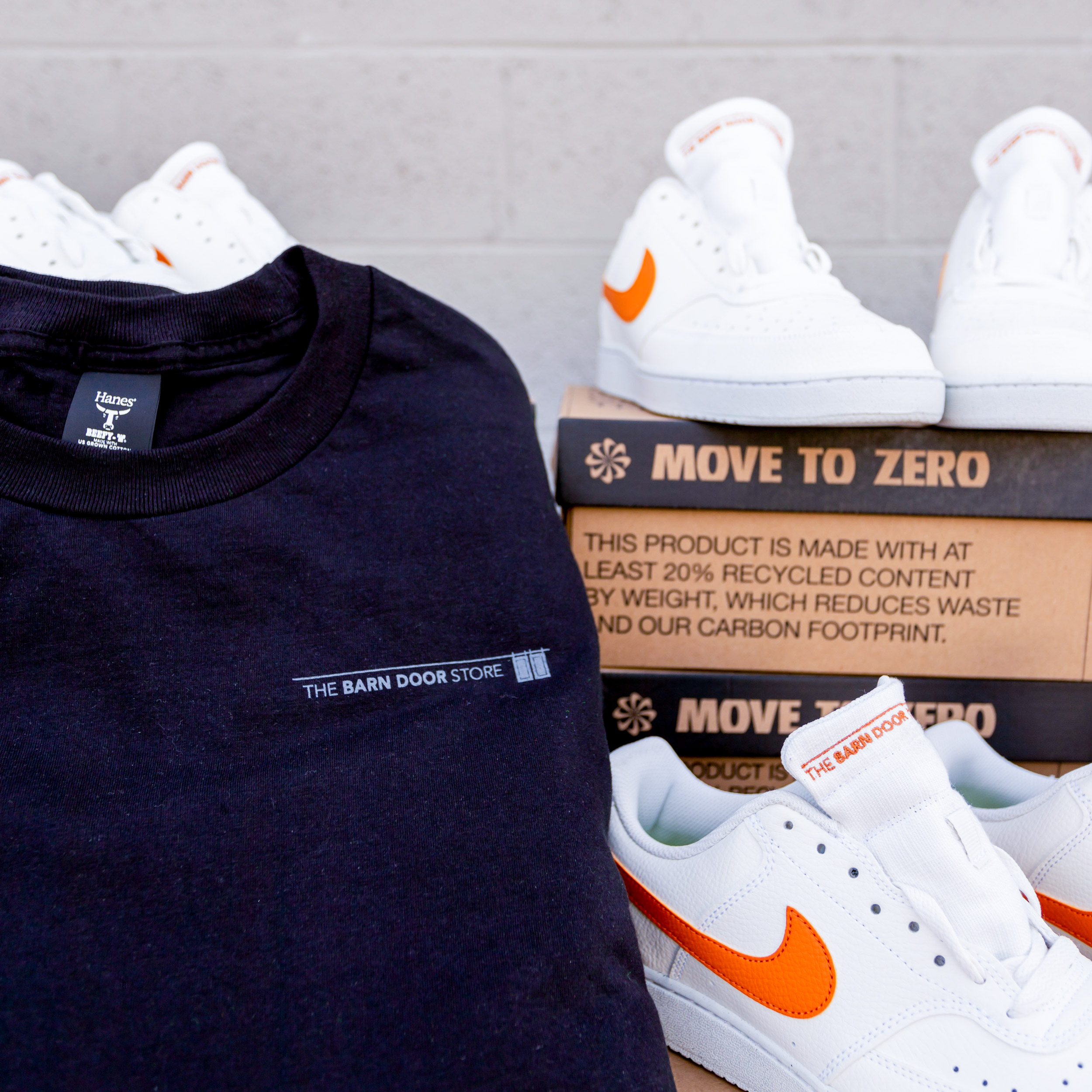 The Barn Door Store shirts and sneakers