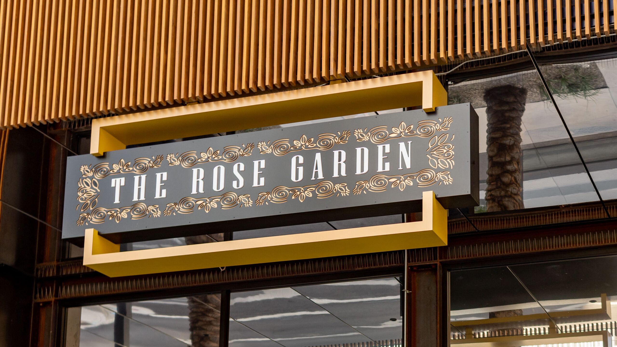 Rose Garden exterior signage