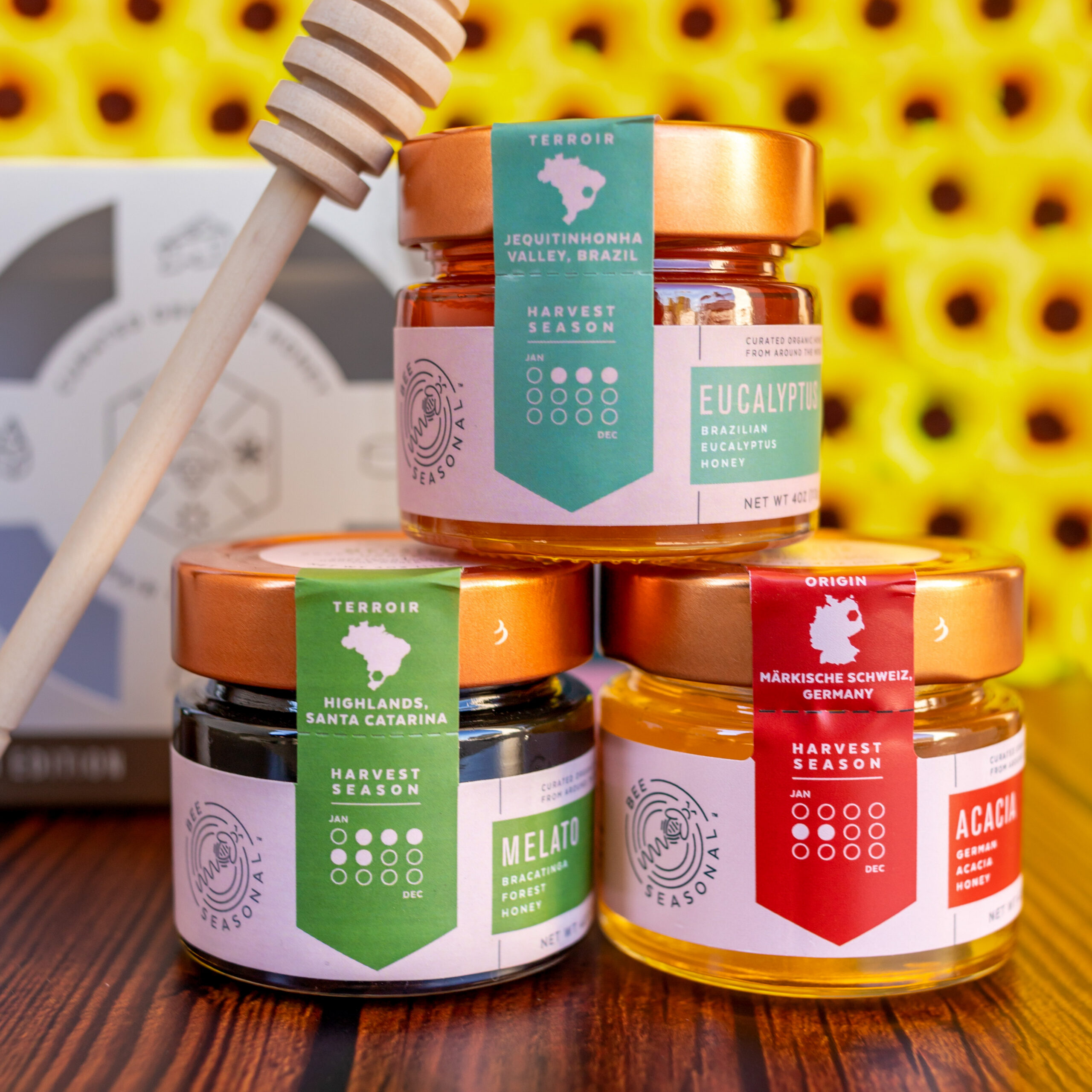 Bee Seasonal jar labels